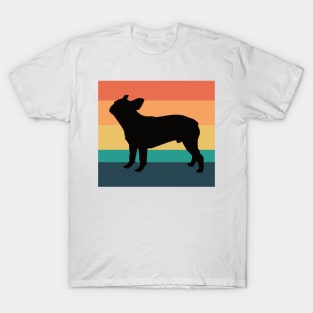 French Bulldog Silhouette Vintage Sunset T-Shirt